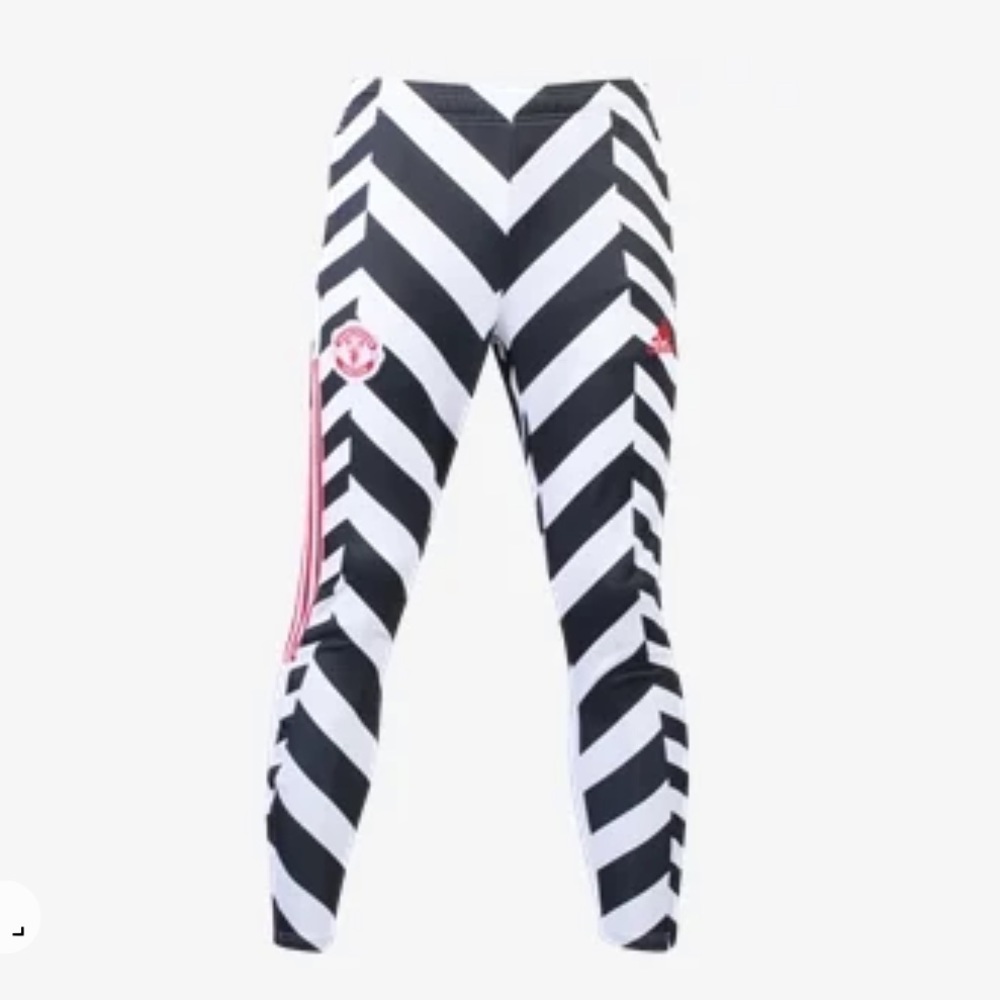 MANCHESTER UNITED Adidas White Tiro AEROREADY Track Pant - 2XL - Brand New!